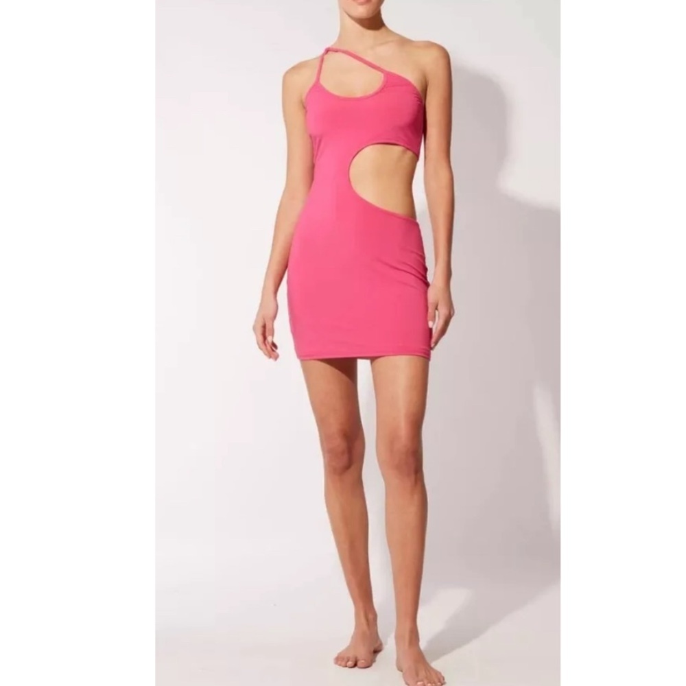 Solid & Striped The Brooklyn Mini Dress in Hibiscus- XS.